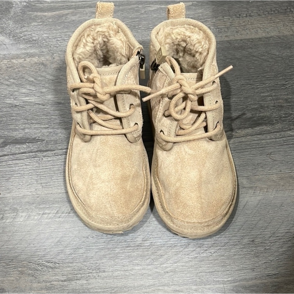 UGG Tan Kids Boots with Cozy Lining